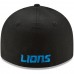 Men's Detroit Lions New Era Black Omaha Low Profile 59FIFTY Fitted Hat 2814822